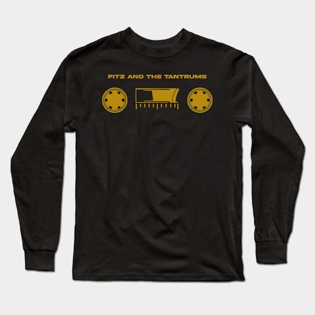 60s cassette with text Tantrums Long Sleeve T-Shirt by mother earndt